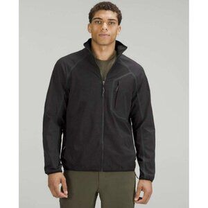 NWT Lululemon Fleece Hiking Zip Up Black XL logo